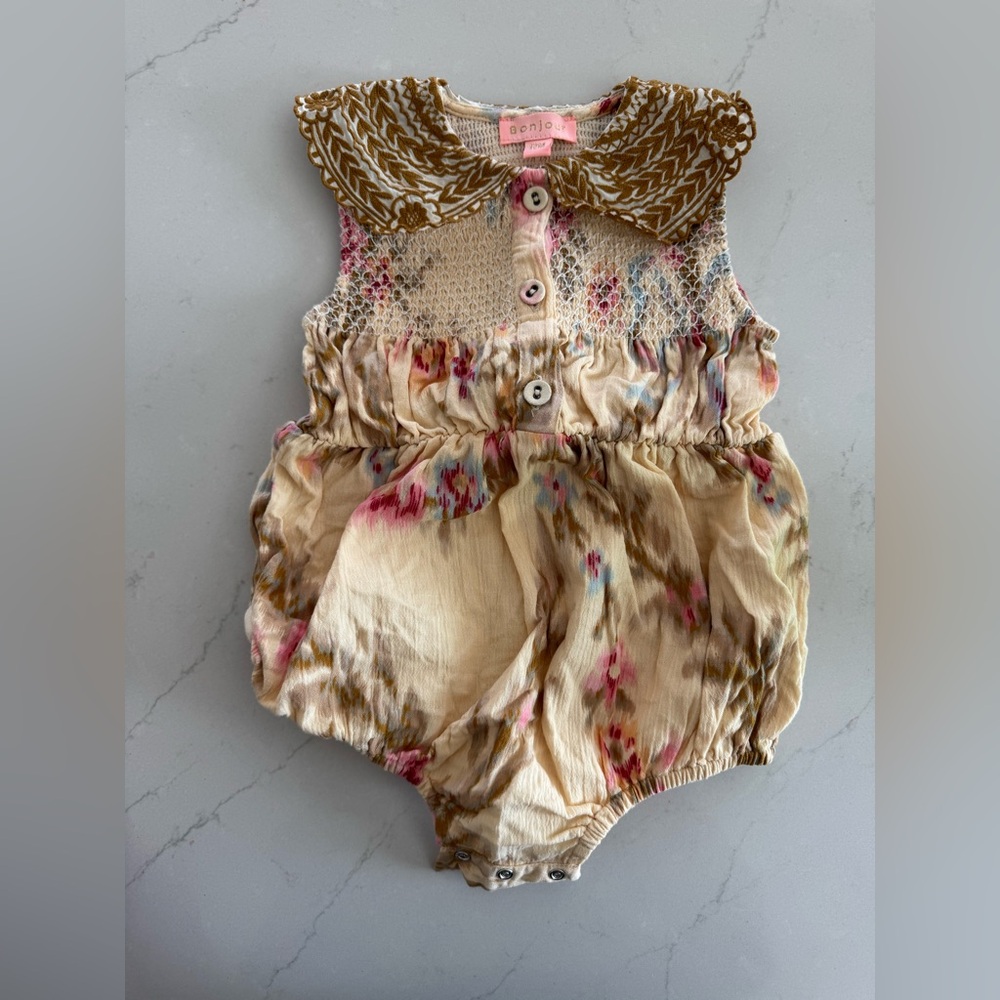 Brown and Pink Kids One Piece